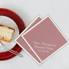 ダスティーローズの無地のナプキン スタンダードカクテルナプキン