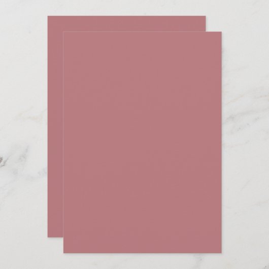 ダスティーローズの背景テンプレート ウェディング 招待状 (正面/裏面)