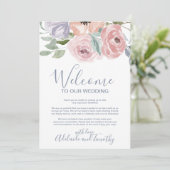 ダスティーローズの花のウェルカムレターと旅程 プログラム (スタンド正面)