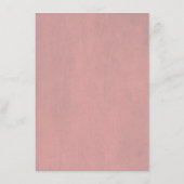 ダスティーローズの花を飾った結婚式の情報 エンクロージャーカード (裏面)