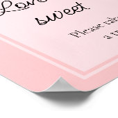 ダスティーローズの花 愛は甘い ブライダルシャワー   ポスター (角)