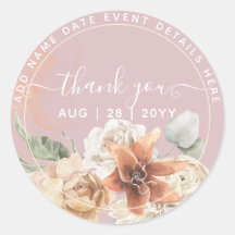 ダスティーローズピンクの花とパンパスグラスのボヘミアンワッディング