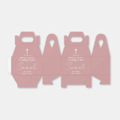 ダスティーローズピンク ミニマルファーストホーリーコミュニオン フェイバーボックス (折り畳みなし)