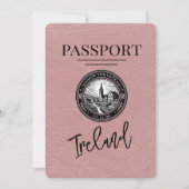 ダスティーローズ アイルランド パスポート セーブ・ザ・デート (正面)