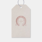 ダスティーローズ サンクス タグ ヴィンテージ アールヌーボー (裏面)