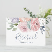 ダスティーローズ フラワーズ ウェディング リザーブ サイン 招待状 (スタンド正面)