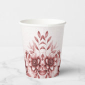 ダスティーローズ フラワーペーパーカップ 紙コップ (右)