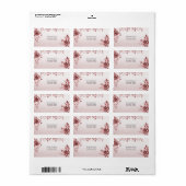 ダスティーローズ フラワーレター ラベル (フルシート)