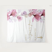 ダスティーローズ フラワー 確認写真 背景 タペストリー (正面(横))