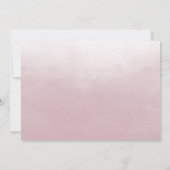 ダスティーローズ ブラッシュ ピンクの花 キンセアニエラ パーティー 招待状 (裏面)