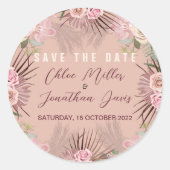 ダスティーローズ ボホ トロピカル ラウンドシール (正面)