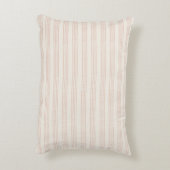 ダスティーローズ モダン ミニマリスト ストライプ ボヘミア アクセントクッション (裏面(縦))