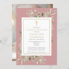 ダスティーローズ・ライフのお祝い 葬儀 フォト 招待状