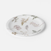 ダスティーヴィンテージボタニカルセージ紙プレート ペーパープレート (アングル)