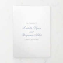 ダスティー伝統的ブルーエレガフォーマルントウェディング