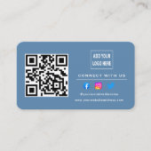 ダスティー後を追ブルスキャンでQrコードに接続 名刺 (正面)