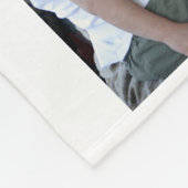 ダスティー最高のブルーパパEver Photo Collage 1st Father フリースブランケット (角)