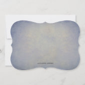 ダスティー素朴ブルーが私の花嫁のメイドになるよ 招待状 (裏面)