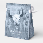 ダスティー素朴ブルーカントリーサンフラワーズブルスカル フェイバーボックス (裏面サイド)