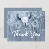 ダスティー素朴ブルーサンフラワーズブルスカル予算 (正面/裏面)