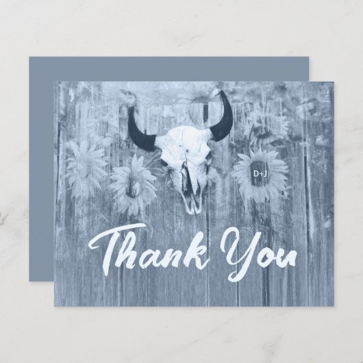 ダスティー素朴ブルーサンフラワーズブルスカル予算 (正面/裏面)