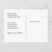 ダスティー素朴ブルーサンフラワーズブルスカル 案内ポストカード (裏面)