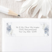 ダスティー素朴ブルーバラフローラ ラベル (インサイチュ)