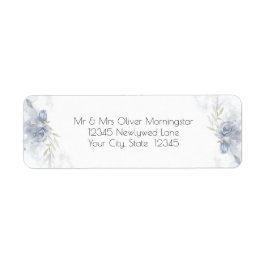 ダスティー素朴ブルーバラフローラ ラベル