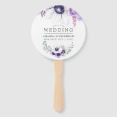 ダスティー結婚スミレの水の色のフローラの好み ハンドファン (正面)