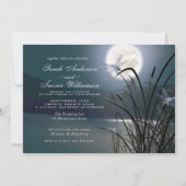 ダスティー結婚ティール(緑がかった色)の満月トンボ池 招待状 (正面)
