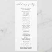 ダスティー結婚バラのメイヴ水彩 プログラム (裏面)