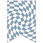 ダスティー結婚ブルーのコレクシ市松模様にョン バンティングフラッグ (第3の旗)