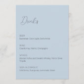 ダスティー結婚ブルーのドリンクのメニュー記号 (正面)