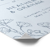 ダスティー結婚ブルーのポスター ポスター (角)