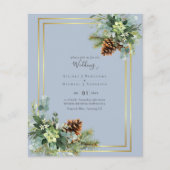 ダスティー結婚ブルーのユーカリの緑の予算 (正面)