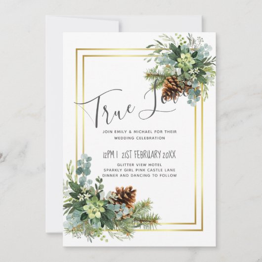 ダスティー結婚ブルーのユーカリの緑の予算 (正面)