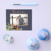 ダスティー結婚ブルーのユーカリの緑の予算 チラシ (シングル)