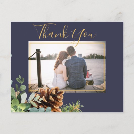 ダスティー結婚ブルーのユーカリの緑の予算 チラシ (正面)