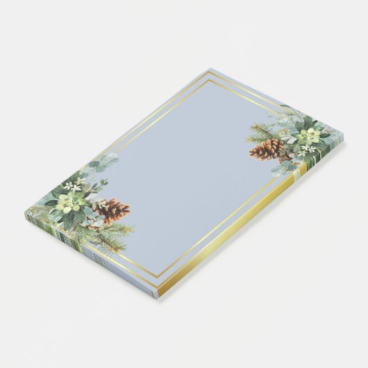 ダスティー結婚ブルーのユーカリの緑の予算 ポストイット (アングル)