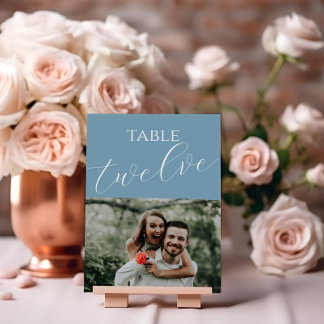 ダスティー結婚ブルーの写真 テーブルナンバー