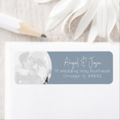 ダスティー結婚ブルーの差出人住所 ラベル (インサイチュ)