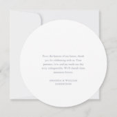 ダスティー結婚ブルーサンキューカード 招待状 (裏面)