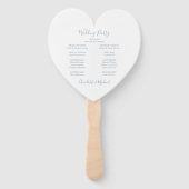 ダスティー結婚ブルースクリプトの式ハート ハンドファン (裏面)