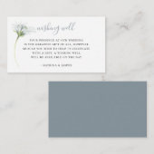 ダスティー結婚ブルーフローラの願い エンクロージャーカード (正面/裏面)