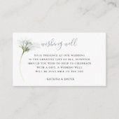 ダスティー結婚ブルーフローラの願い エンクロージャーカード (正面)