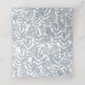 ダスティー結婚ブルーヴィンテージ植物学 プレイスカード (内部開封)