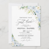 ダスティー結婚ブルー式招待状 招待状 (正面)