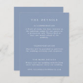 ダスティー結婚ブルー詳細 エンクロージャーカード (正面/裏面)