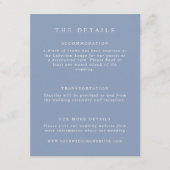 ダスティー結婚ブルー詳細 エンクロージャーカード (正面)