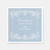 ダスティー華美ブ結婚ルー スタンダードカクテルナプキン (正面)